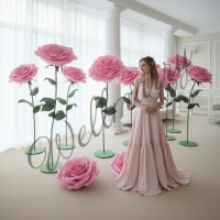 Ростовой цветок из бумаги "Роза розовая" Ростовой цветок из бумаги "Роза розовая"